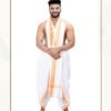 Sheetal Hathkargha Pure Cotton Dhoti Dupatta Set For Men