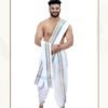 Sheetal Hathkargha Pure Cotton Dhoti Dupatta Set For Men
